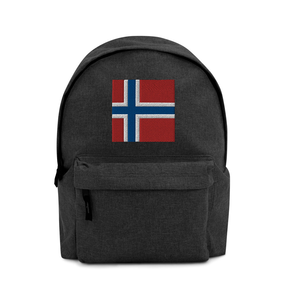 NORWAY FLAG Embroidered Backpack