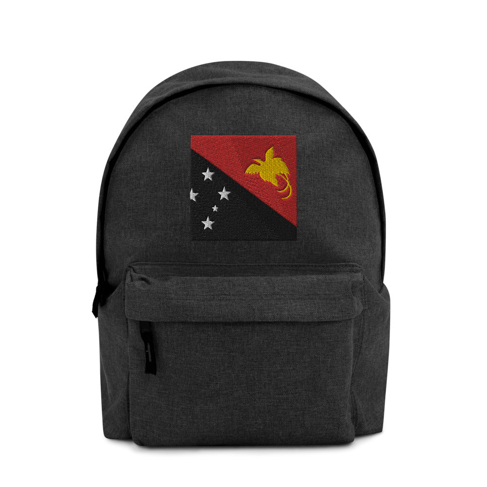 PAPUA NEW GUINEA FLAG Embroidered Backpack