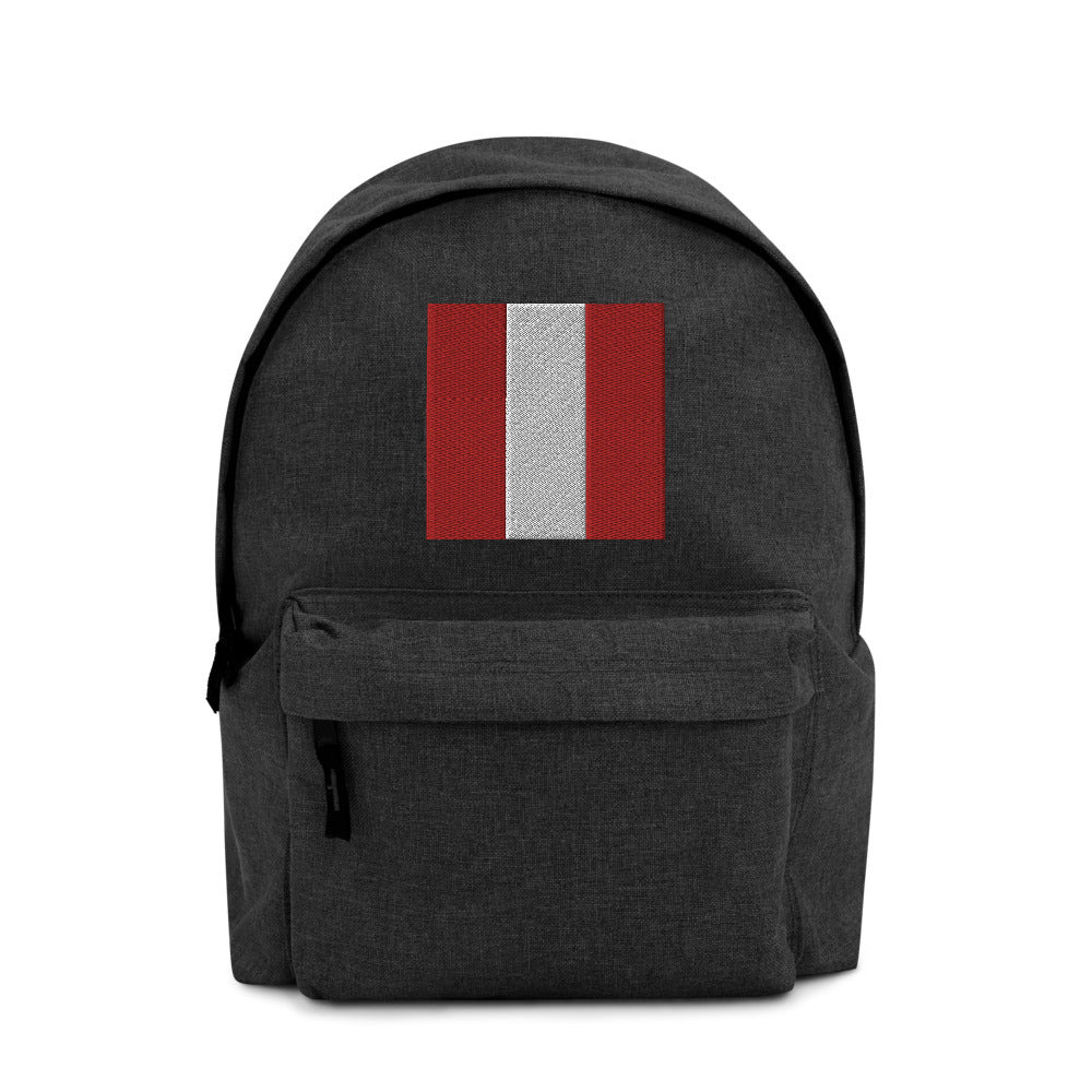 PERU FLAG Embroidered Backpack