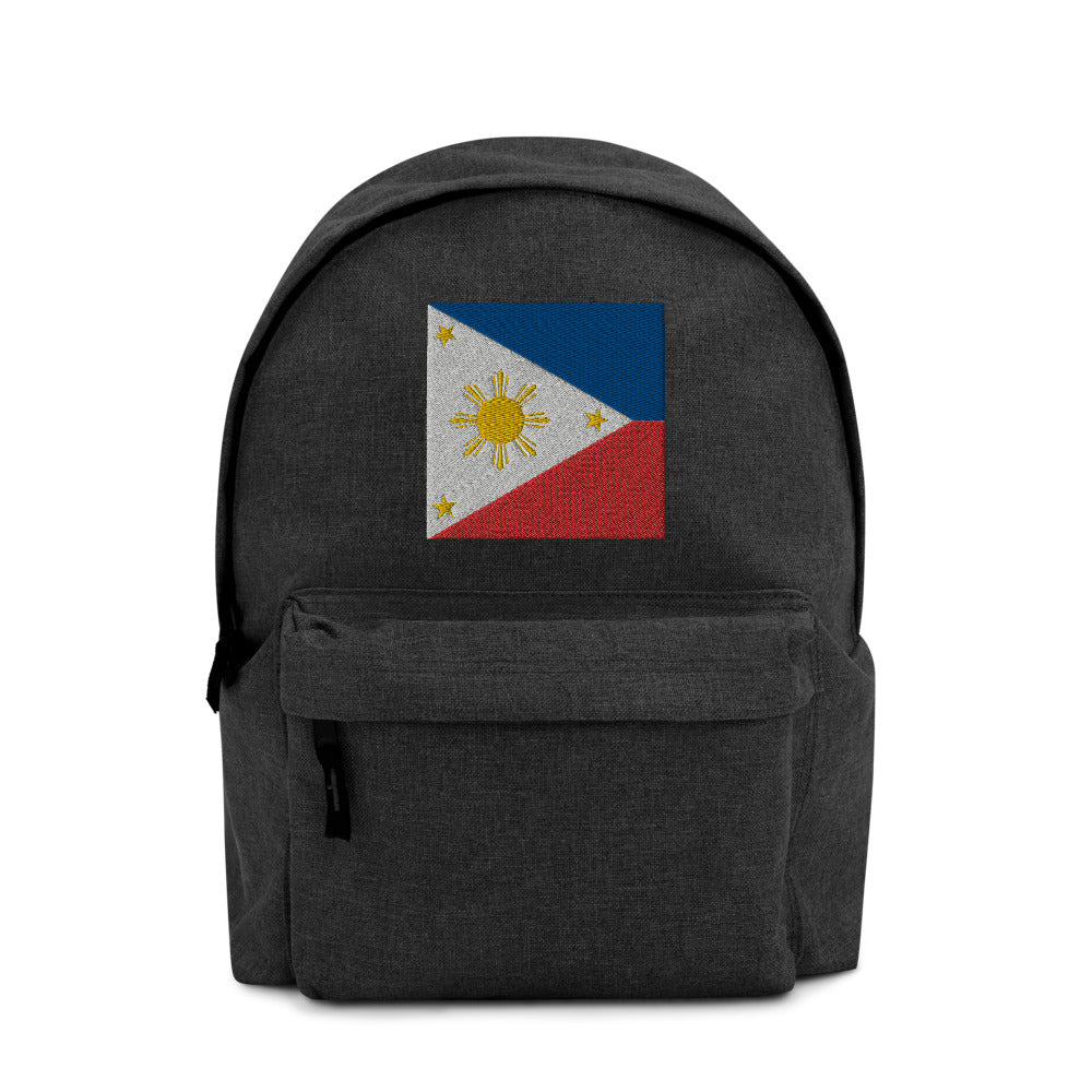 Philippines flag Embroidered Backpack