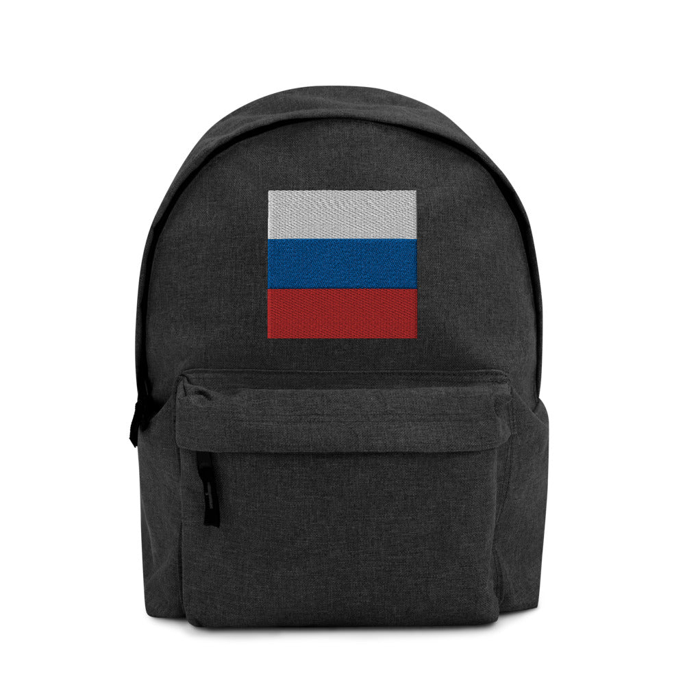 RUSSIA FLAG Embroidered Backpack