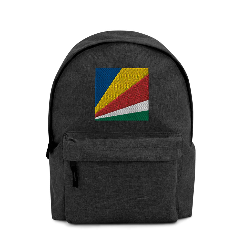 SEYCHELLES FLAG Embroidered Backpack