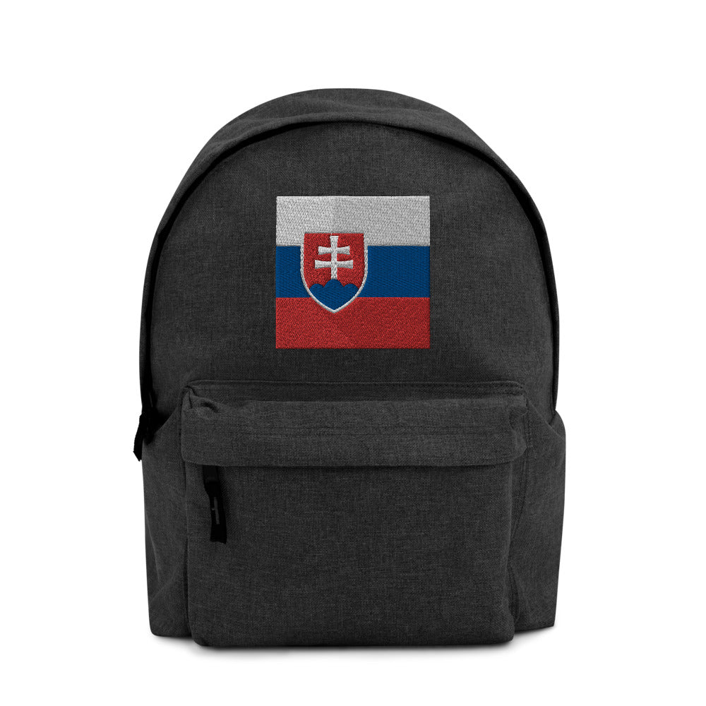 SLOVAKIA FLAG Embroidered Backpack