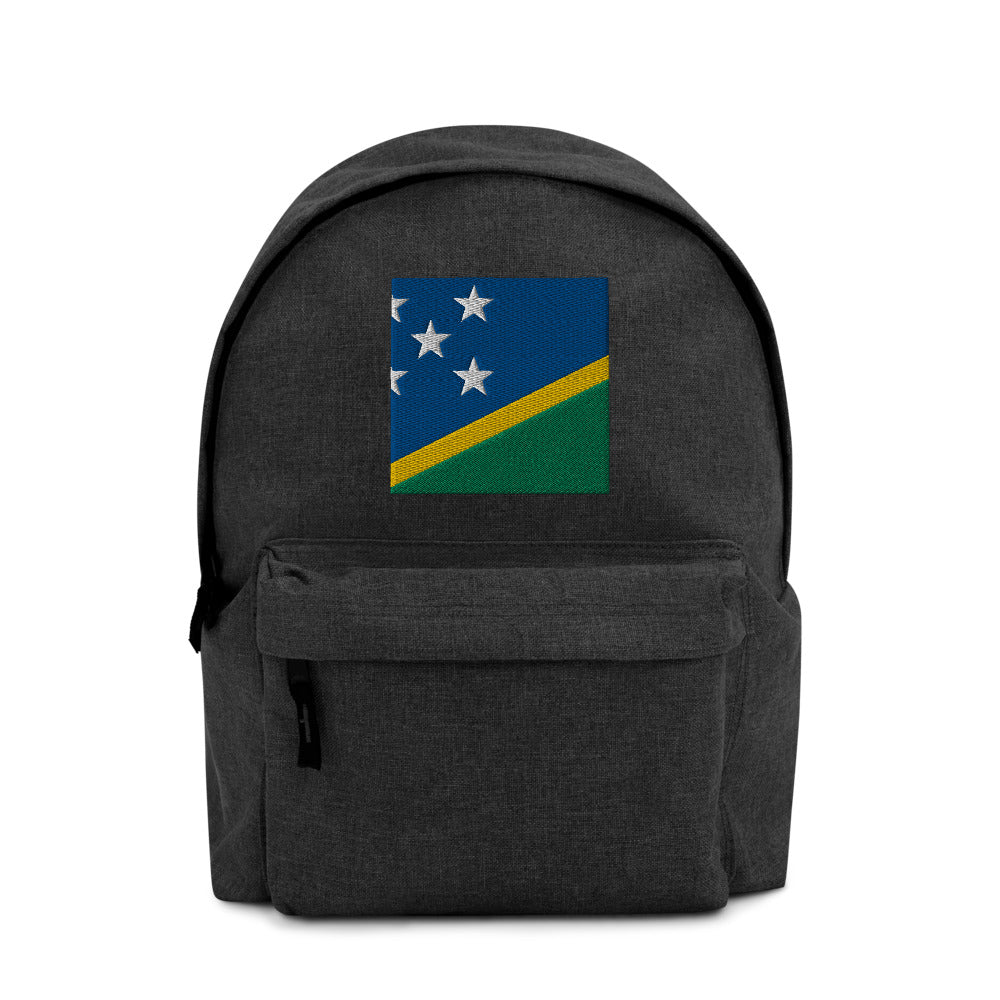 SOLOMON ISLANDS FLAG Embroidered Backpack