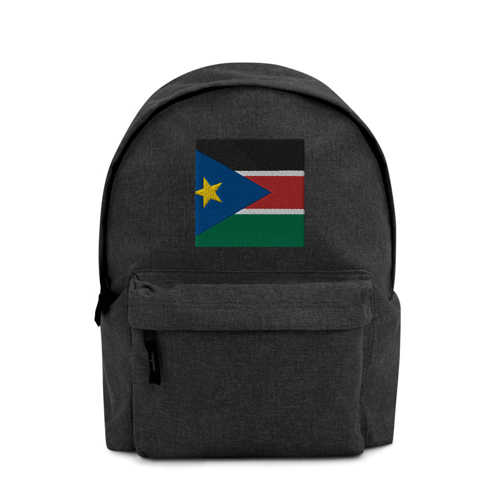 SOUTH SUDAN FLAG Embroidered Backpack