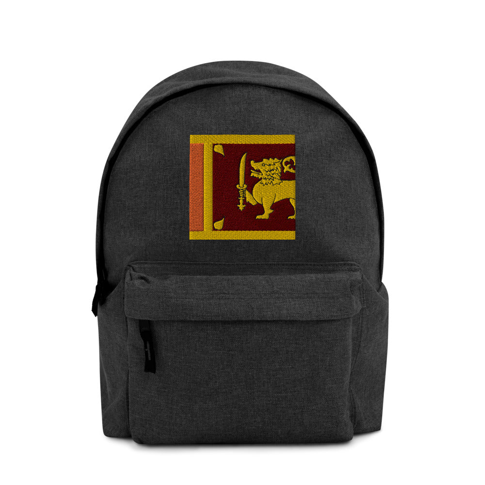 SRI LANKA FLAG Embroidered Backpack