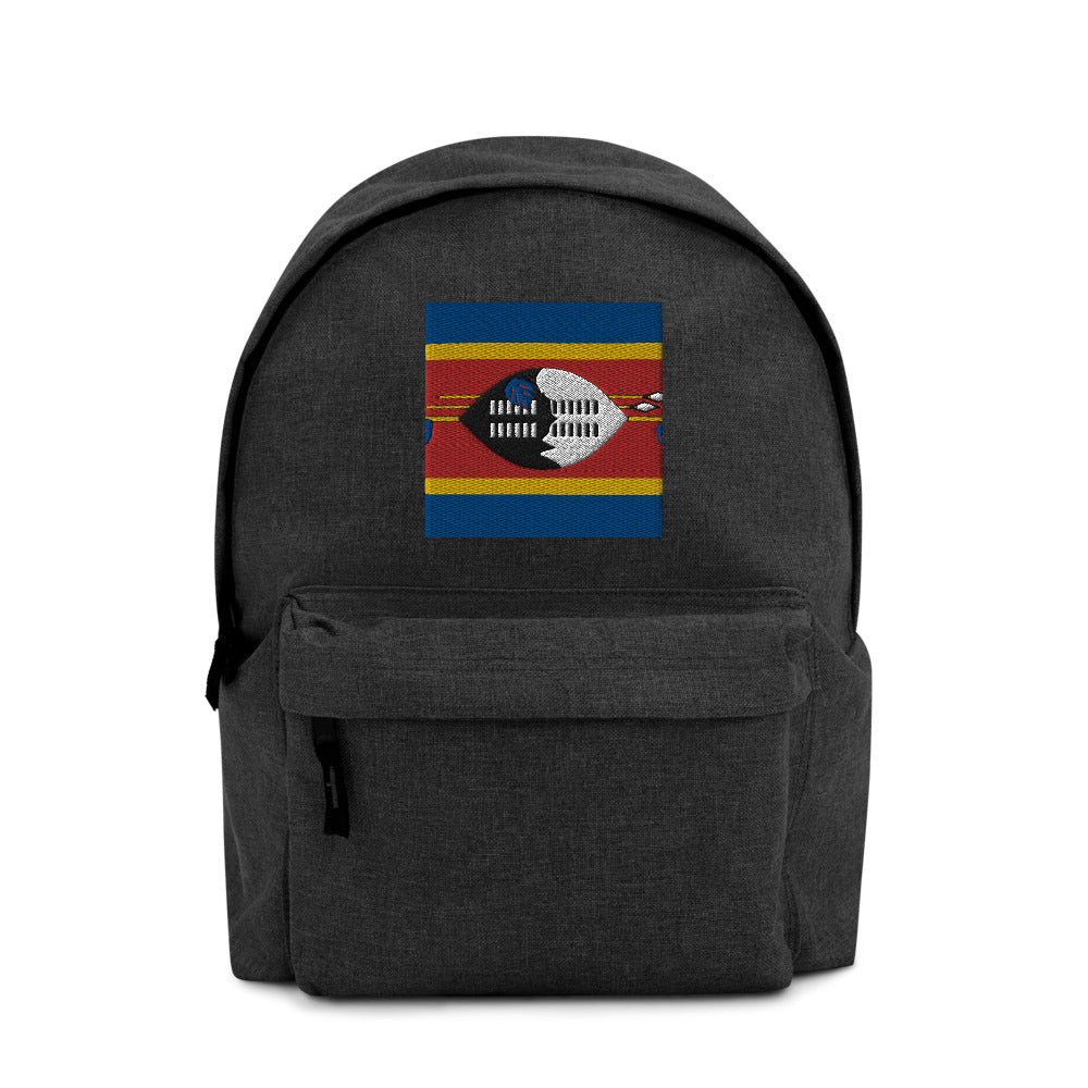 SWAZILAND FLAG Embroidered Backpack