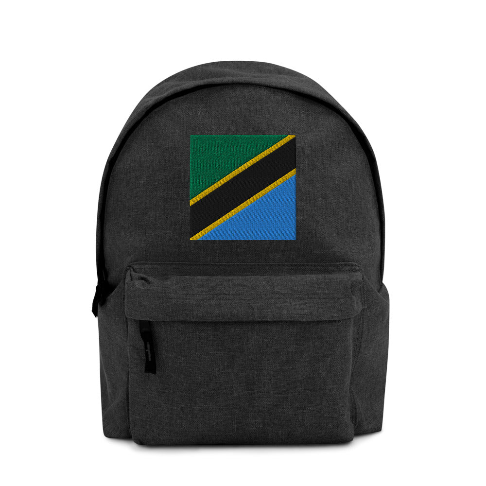 TANZANIA FLAG Embroidered Backpack