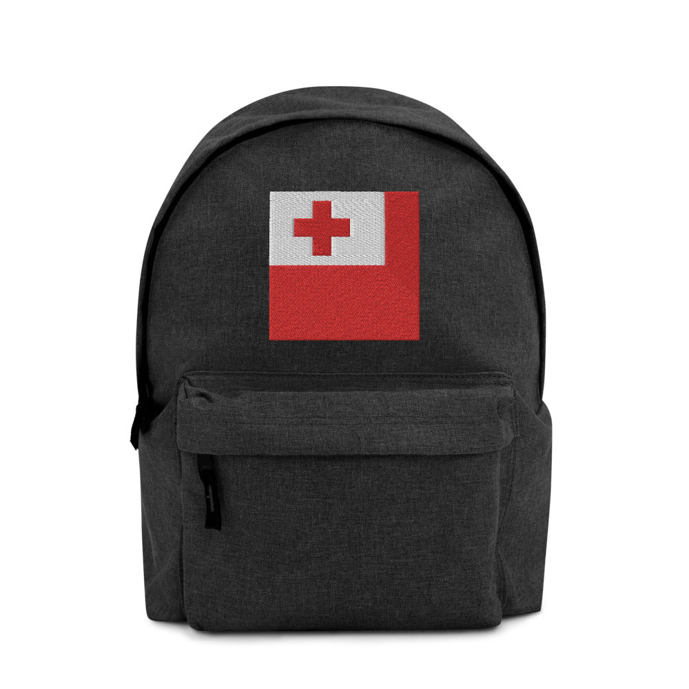 TONGA FLAG Embroidered Backpack