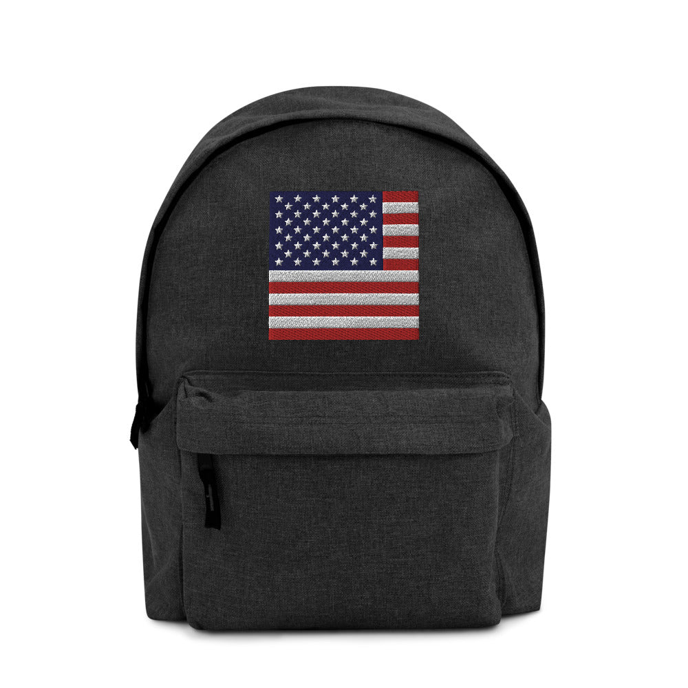 United states flag Embroidered Backpack