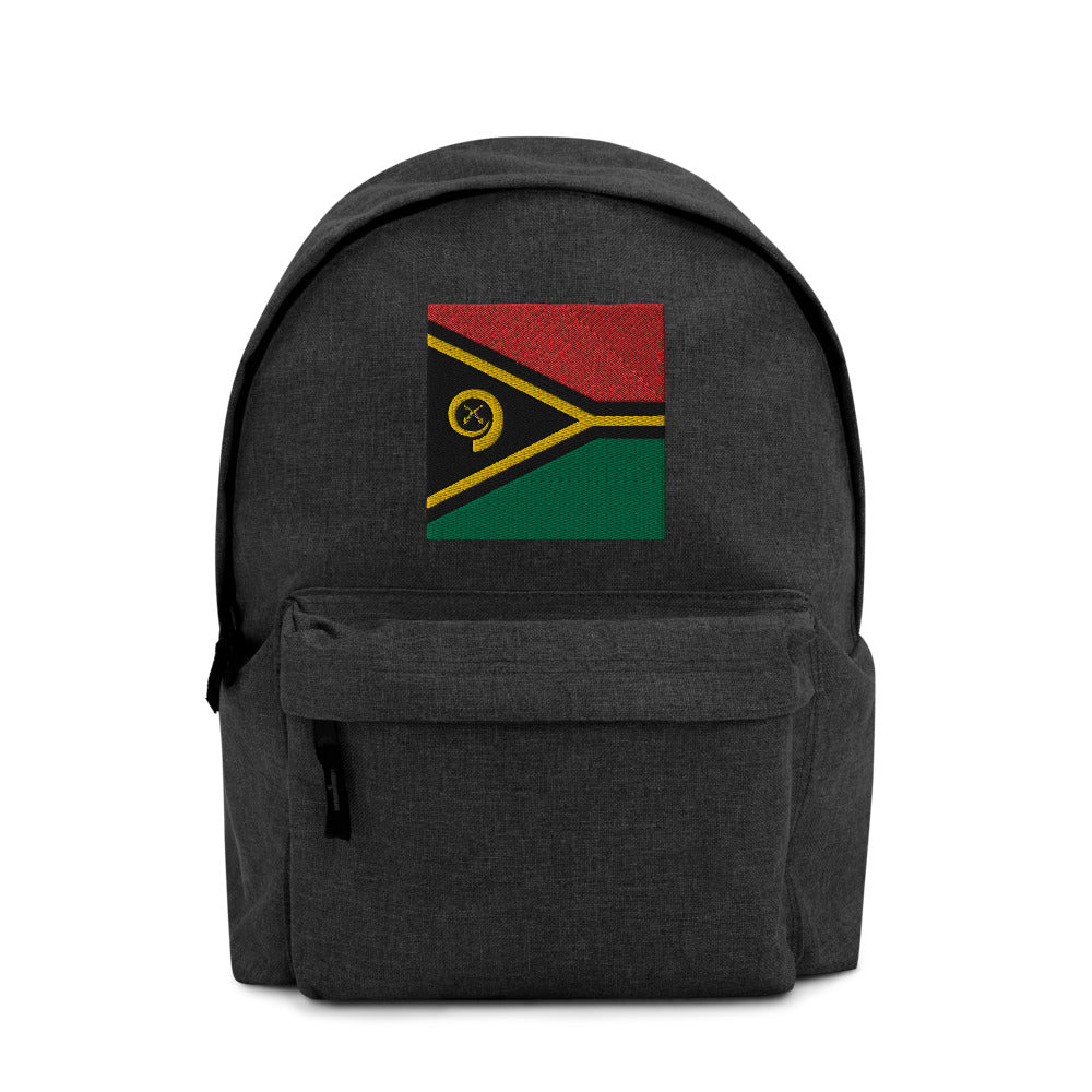 VANUATU FLAG Embroidered Backpack