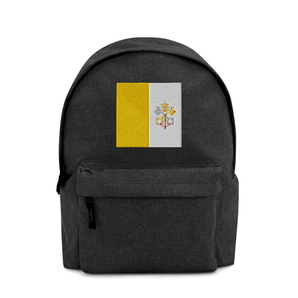 VATICAN CITY FLAG Embroidered Backpack