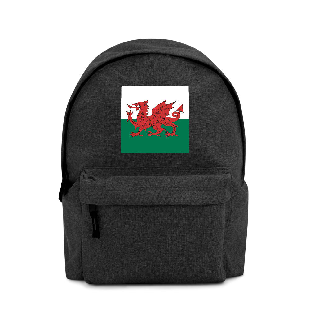 WALES FLAG Embroidered Backpack