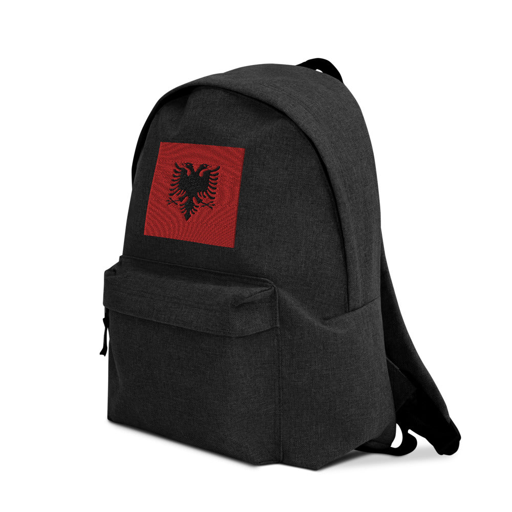 ALBANIA FLAG Embroidered Backpack