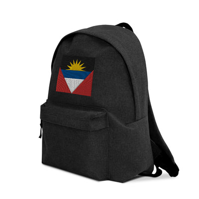 ANTIGUA AND BARBUDA FLAG Embroidered Backpack