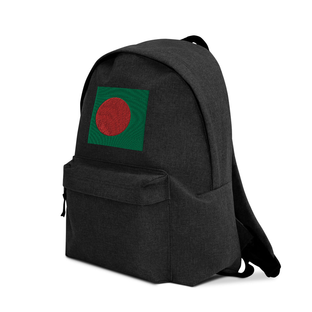 BANGLADESH FLAG Embroidered Backpack