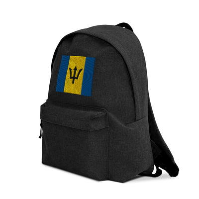 BARBADOS FLAG Embroidered Backpack