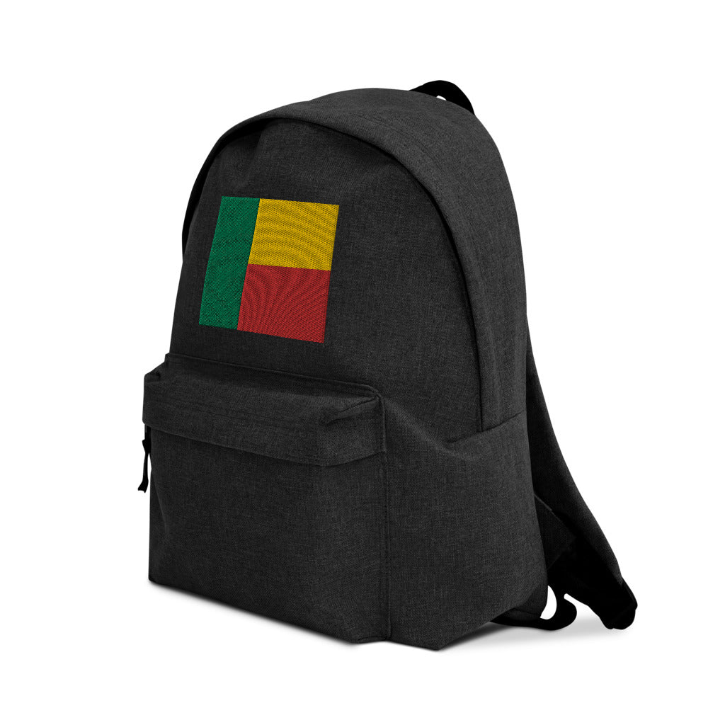 BENIN FLAG Embroidered Backpack