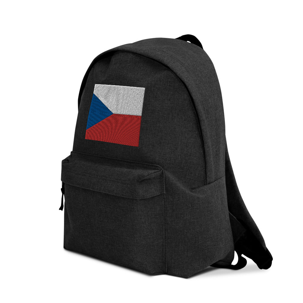 CZECH FLAG Embroidered Backpack