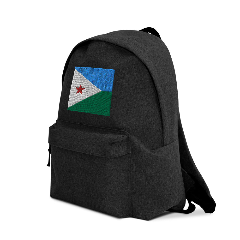 DJIBOUTI FLAG Embroidered Backpack