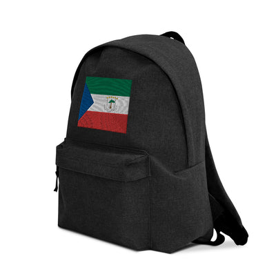 EQUATORIAL GUINEA FLAG Embroidered Backpack