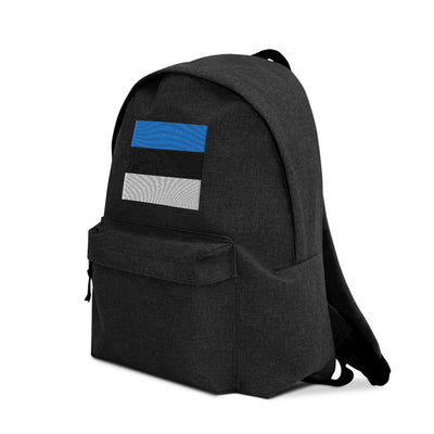 ESTONIA FLAG Embroidered Backpack