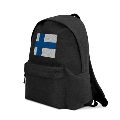 FINLAND FLAG Embroidered Backpack