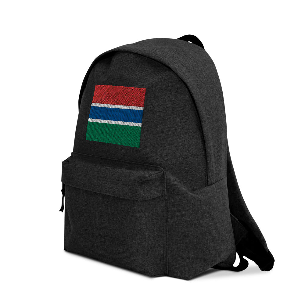 GAMBIA FLAG Embroidered Backpack