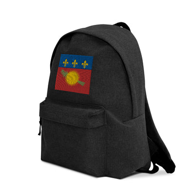 GUADELOUPE FLAG Embroidered Backpack