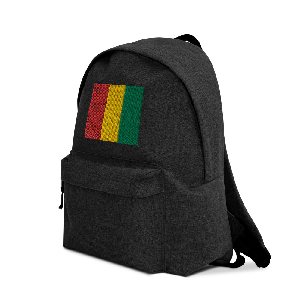 GUINEA  FLAG Embroidered Backpack