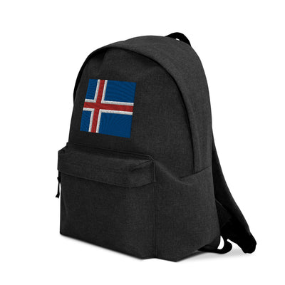 ICELAND FLAG Embroidered Backpack