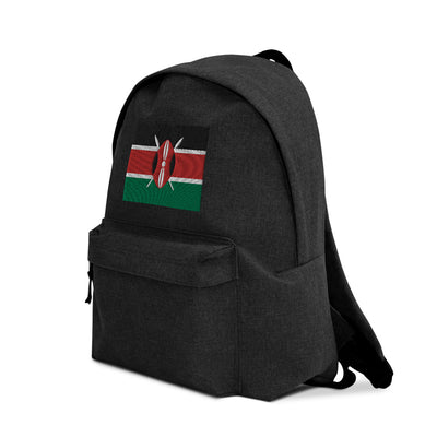 KENYA FLAG Embroidered Backpack