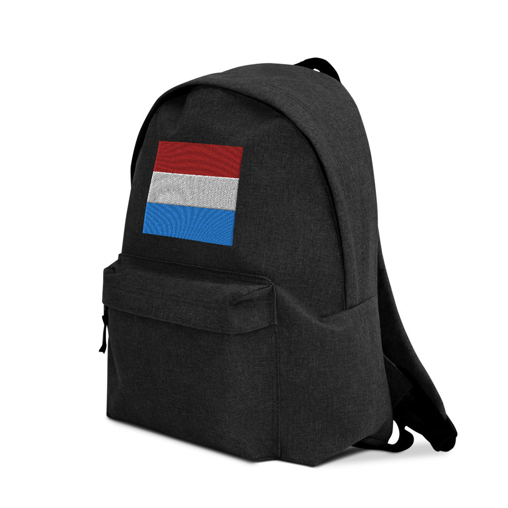 LUXEMBOURG FLAG Embroidered Backpack