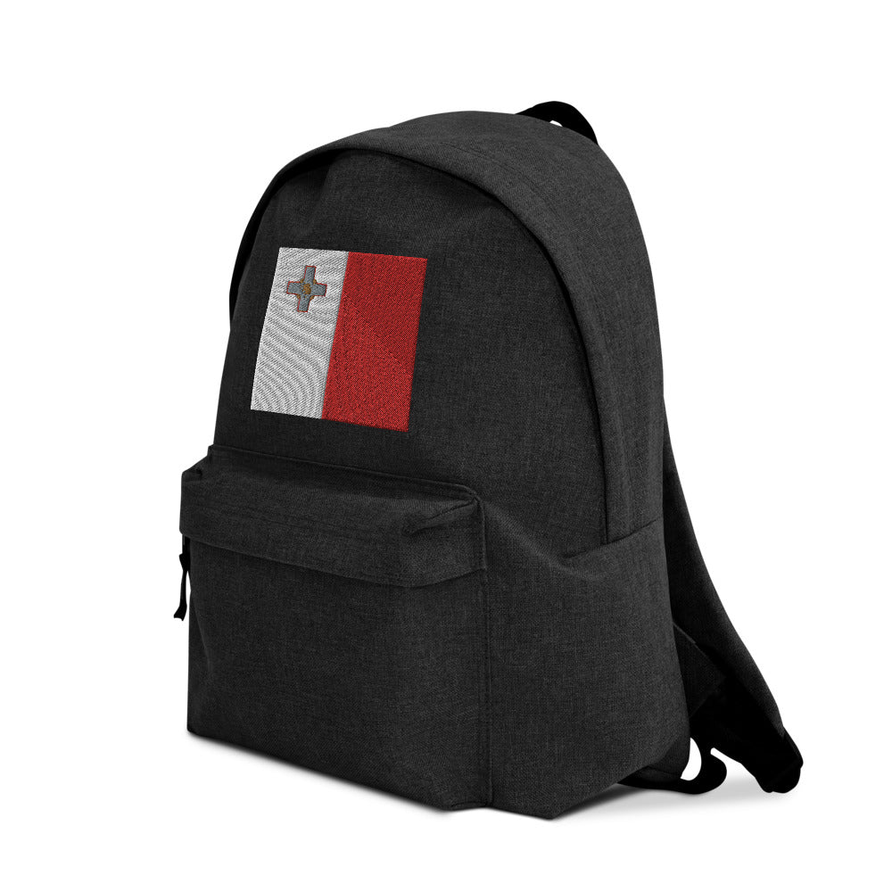 MALTA FLAG Embroidered Backpack