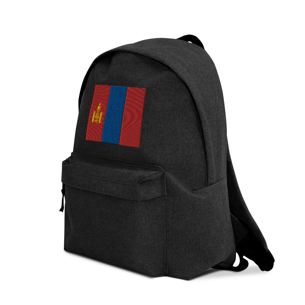 MONGOLIA FLAG Embroidered Backpack