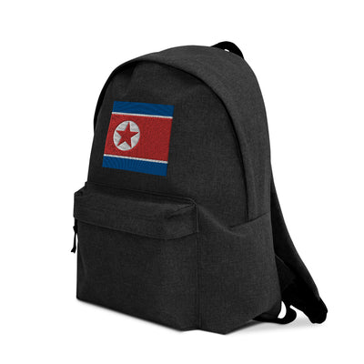 NORTH KOREA FLAG Embroidered Backpack