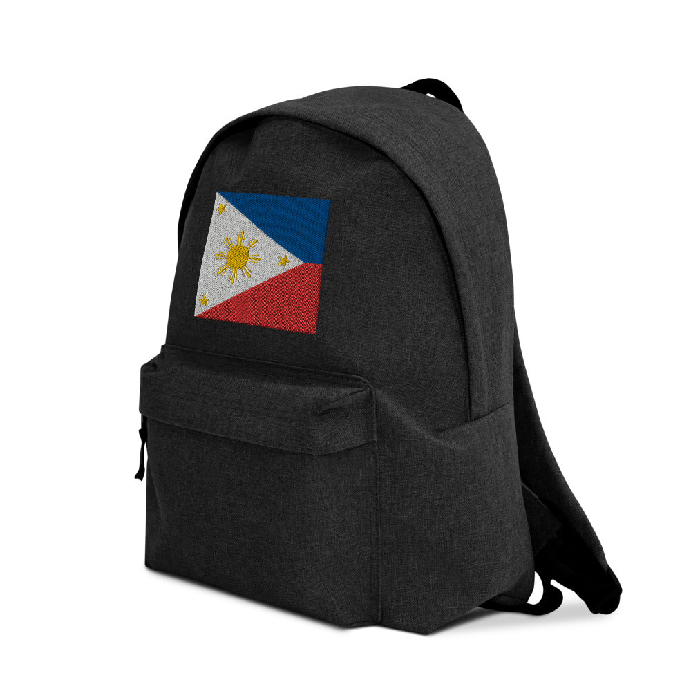 Philippines flag Embroidered Backpack