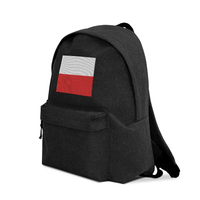 POLAND FLAG Embroidered Backpack