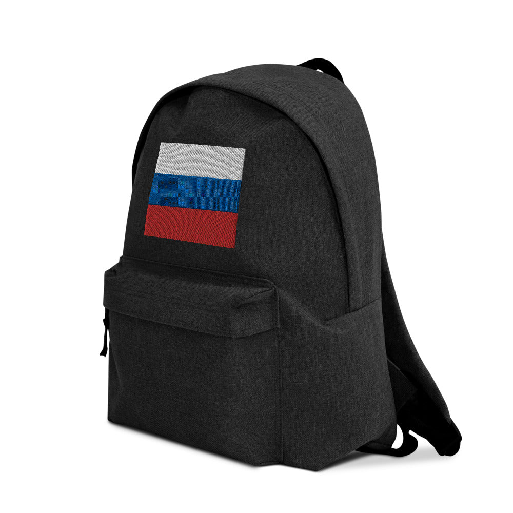 RUSSIA FLAG Embroidered Backpack