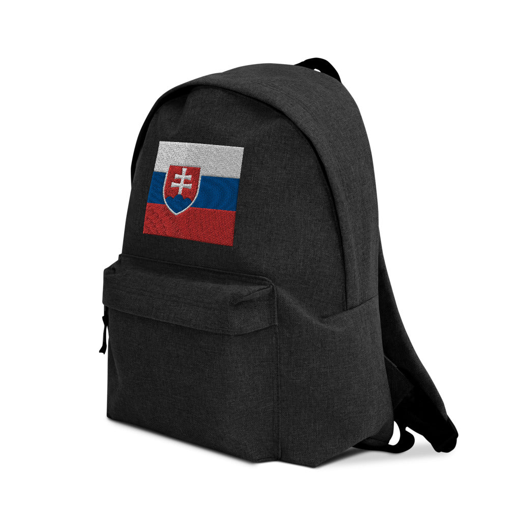 SLOVAKIA FLAG Embroidered Backpack