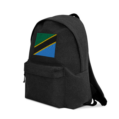 TANZANIA FLAG Embroidered Backpack