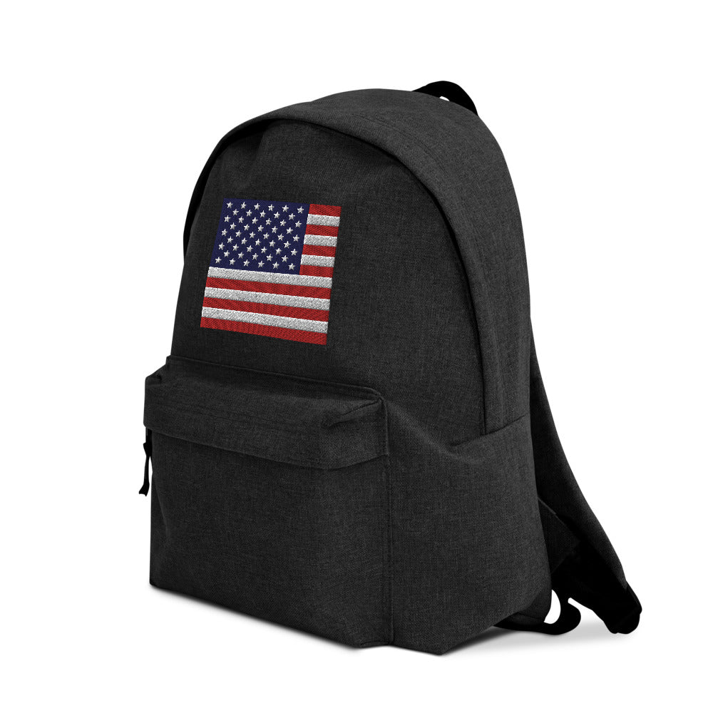 United states flag Embroidered Backpack