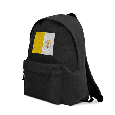 VATICAN CITY FLAG Embroidered Backpack