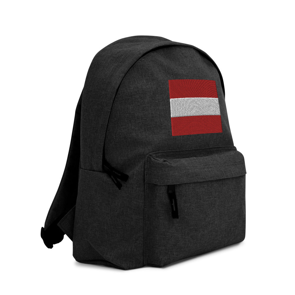 AUSTRIA FLAG Embroidered Backpack