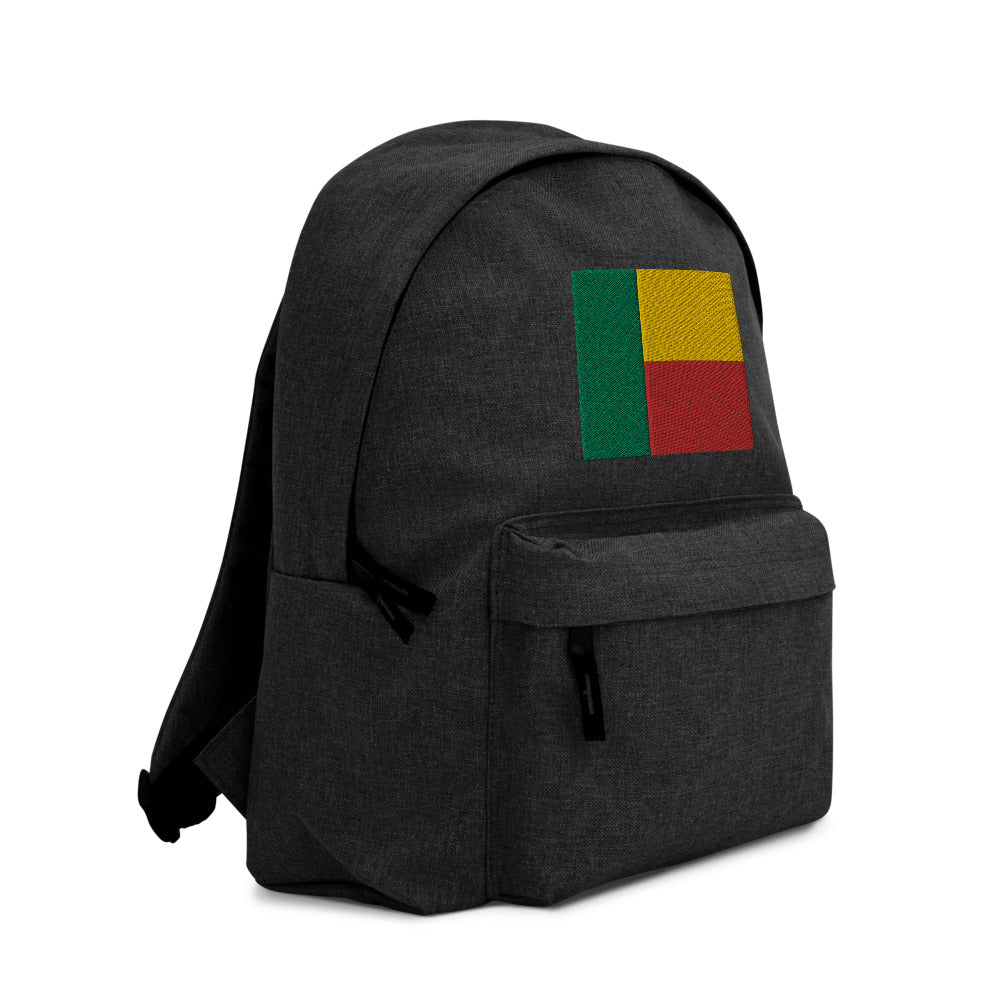 BENIN FLAG Embroidered Backpack