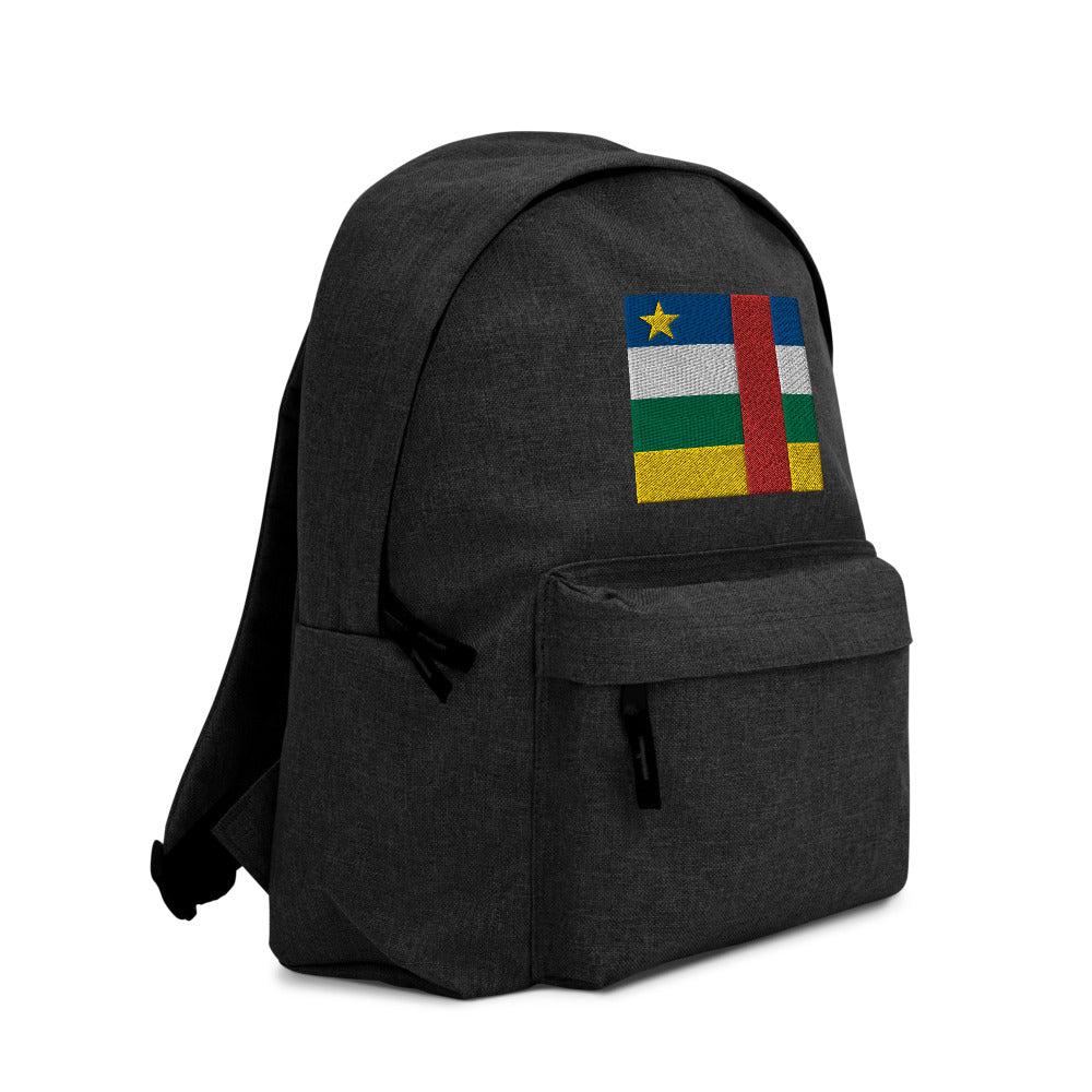 CENTRAL AFRICA FLAG Embroidered Backpack