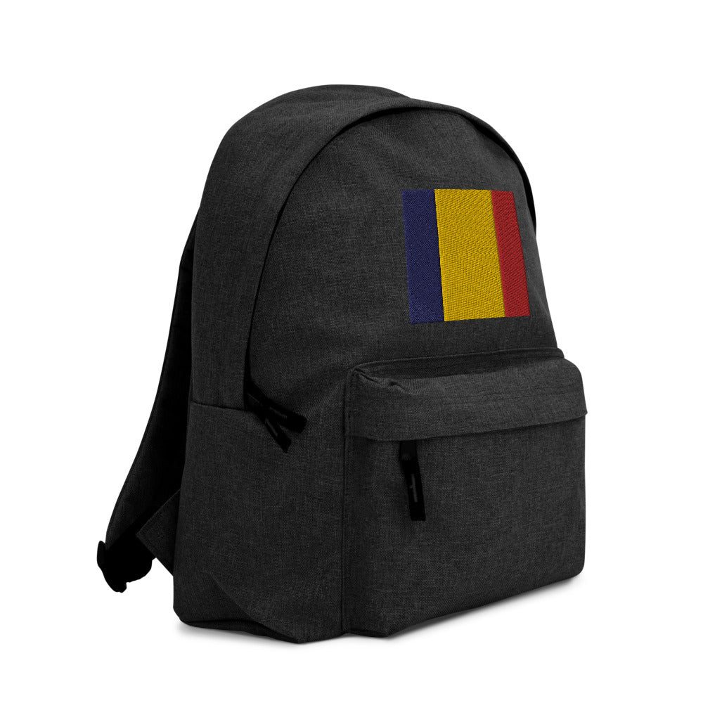 CHAD FLAG Embroidered Backpack