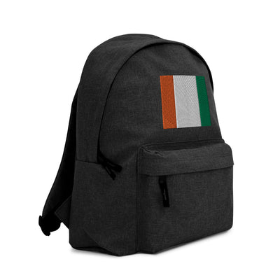 COTE D'IVOIRE FLAG Embroidered Backpack