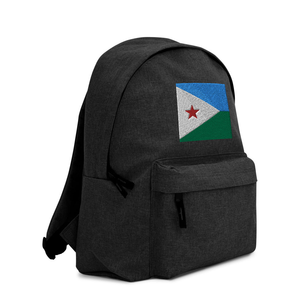 DJIBOUTI FLAG Embroidered Backpack