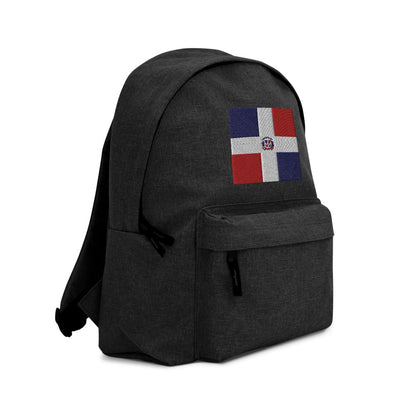 DOMINICAN REPUBLIC FLAG Embroidered Backpack